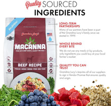 Load image into Gallery viewer, Macanna Beef Freeze-Dried Dog Food - 8lb for All Life Stages &amp; Dietary Needs