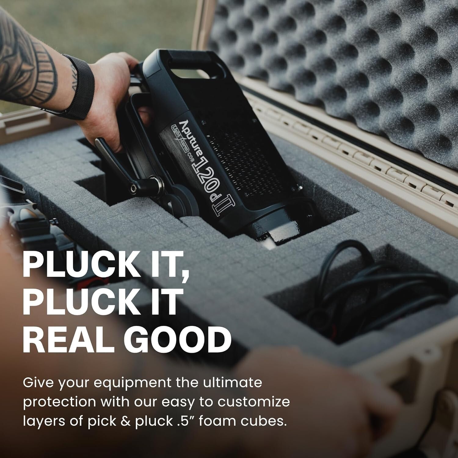 Durable 25-Inch Waterproof Travel Case with Custom Foam – Made in the USA