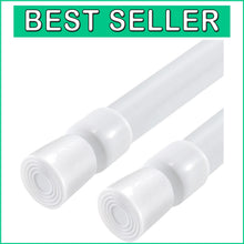 Load image into Gallery viewer, Durable 2 Pack Spring Tension Rods - Fits 53-98 Inches, Perfect for Any Room