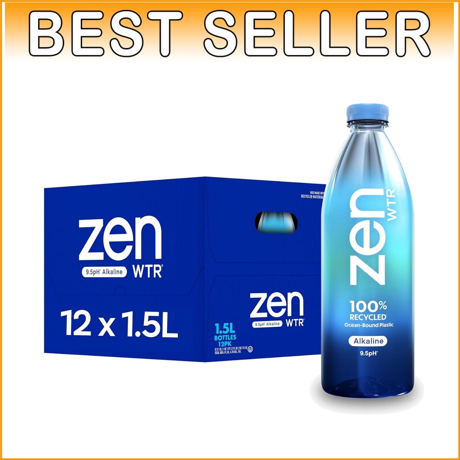 Delicious 50.7 fl oz Alkaline Water 9.5 pH - Purity Meets Eco-Consciousness