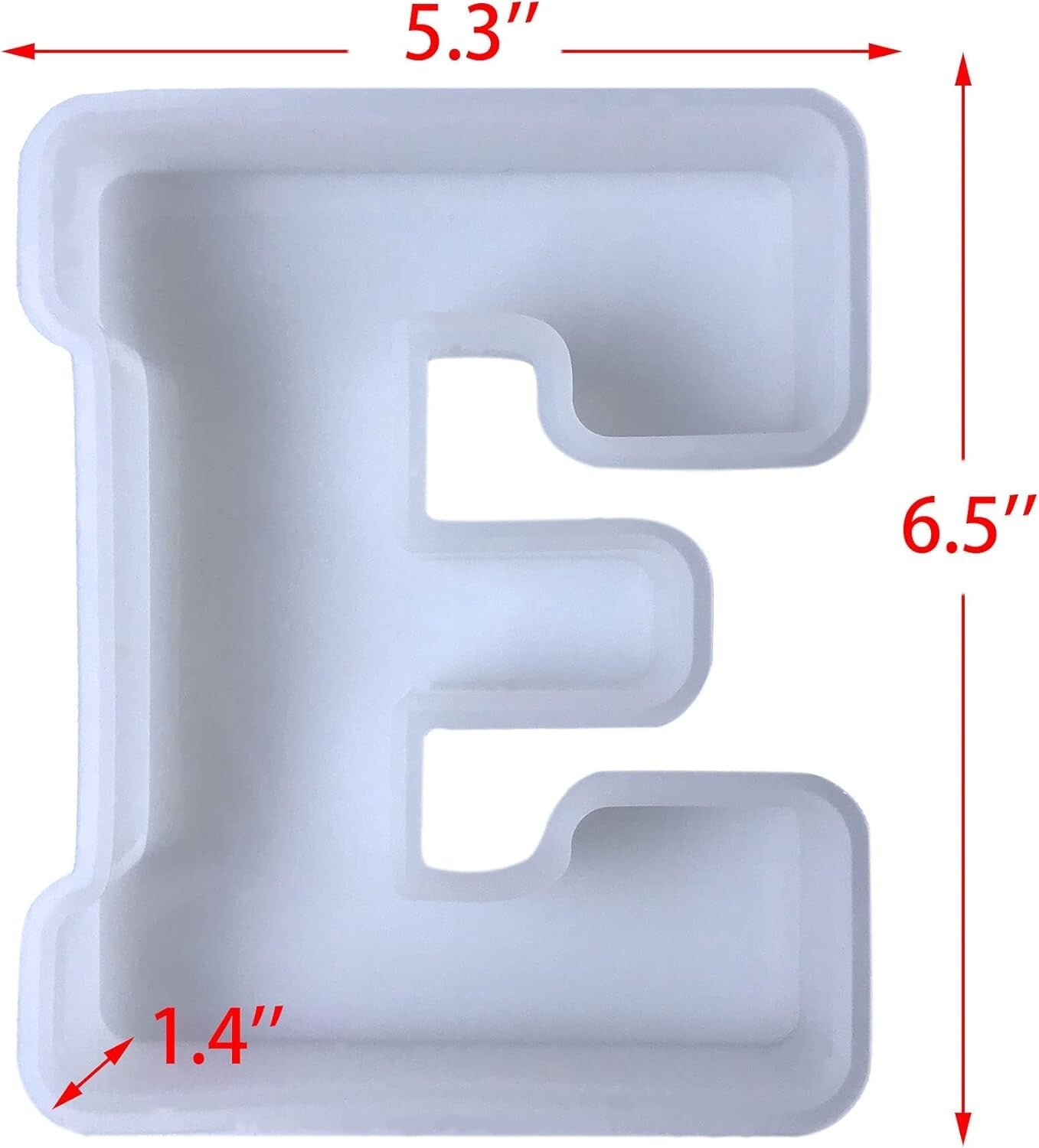 Versatile 6-Inch Silicone Alphabet Mold for Candles, Soap, & Resin - 26 Pack