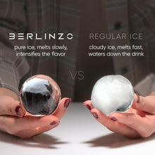 Load image into Gallery viewer, BPA-Free Silicone Ice Ball Mold: 8 Crystal Clear 2.4" Ice Balls for Any Beverage