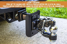 Load image into Gallery viewer, Professional 8 Ton Combination Hitch - Effortless Towing with Adjustable Height