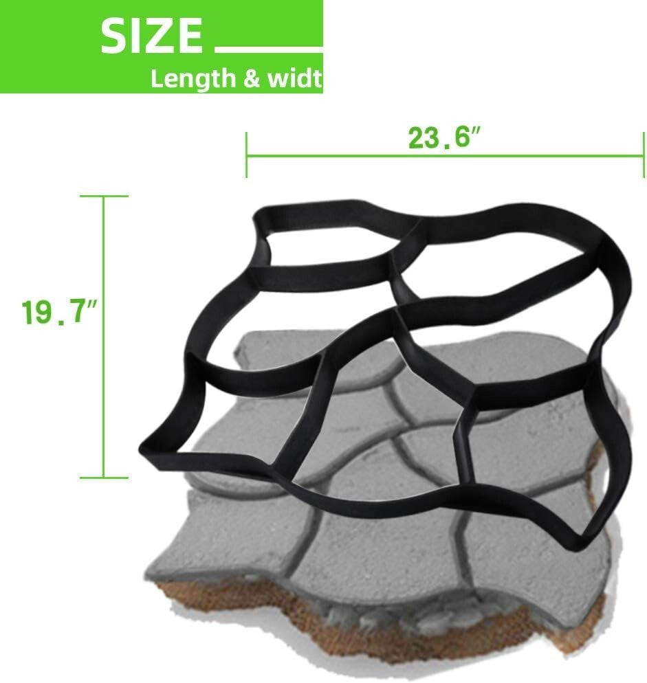 Easy-to-Use Oversized Pathway Molds - 2-Pack Stepping Stone Paving Solution