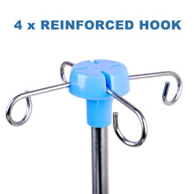 Load image into Gallery viewer, Lightweight IV Pole for Mobility Assistance - Adjustable 29.5-52.5 in, 4 Hooks
