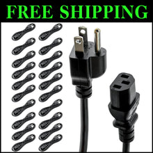 Load image into Gallery viewer, Universal 6FT C13 Power Cable for Desktop, Monitor, Printer - Durable Design