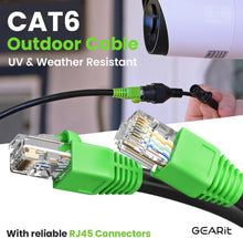 Load image into Gallery viewer, Durable 250ft Outdoor Cat6 Ethernet Cable with Waterproof Gold Connectors