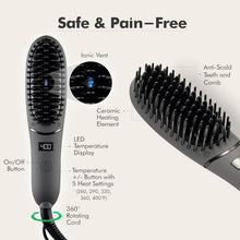 Load image into Gallery viewer, Professional Beard Straightener with Anti-Scald Technology - Ideal Gift for Him
