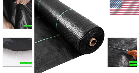 Durable Weed Barrier Fabric 3.2oz | 4ft x 300ft Large Size for Landscaping