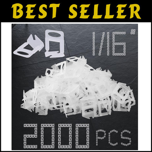 2000 pcs 1/16" Tile Leveling System Clips - Perfect for DIY & Pro Installers