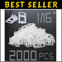 Load image into Gallery viewer, 2000 pcs 1/16" Tile Leveling System Clips - Perfect for DIY &amp; Pro Installers