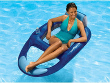Load image into Gallery viewer, Soft Mesh Floating Lounger Chair - Stylish Inflatable Pool Float for Relaxation