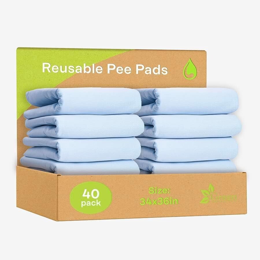 Quilted Cloth Washable Pet & Senior Bed Pads - 10 Pack for Ultimate Protection