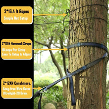 Load image into Gallery viewer, Compact Portable 2-Person Hammock with Setup Tools - Ideal for Outdoor Fun