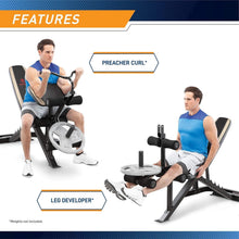 Load image into Gallery viewer, Olympic Weight Bench with Adjustable Back Pad &amp; Storage for Strength Training