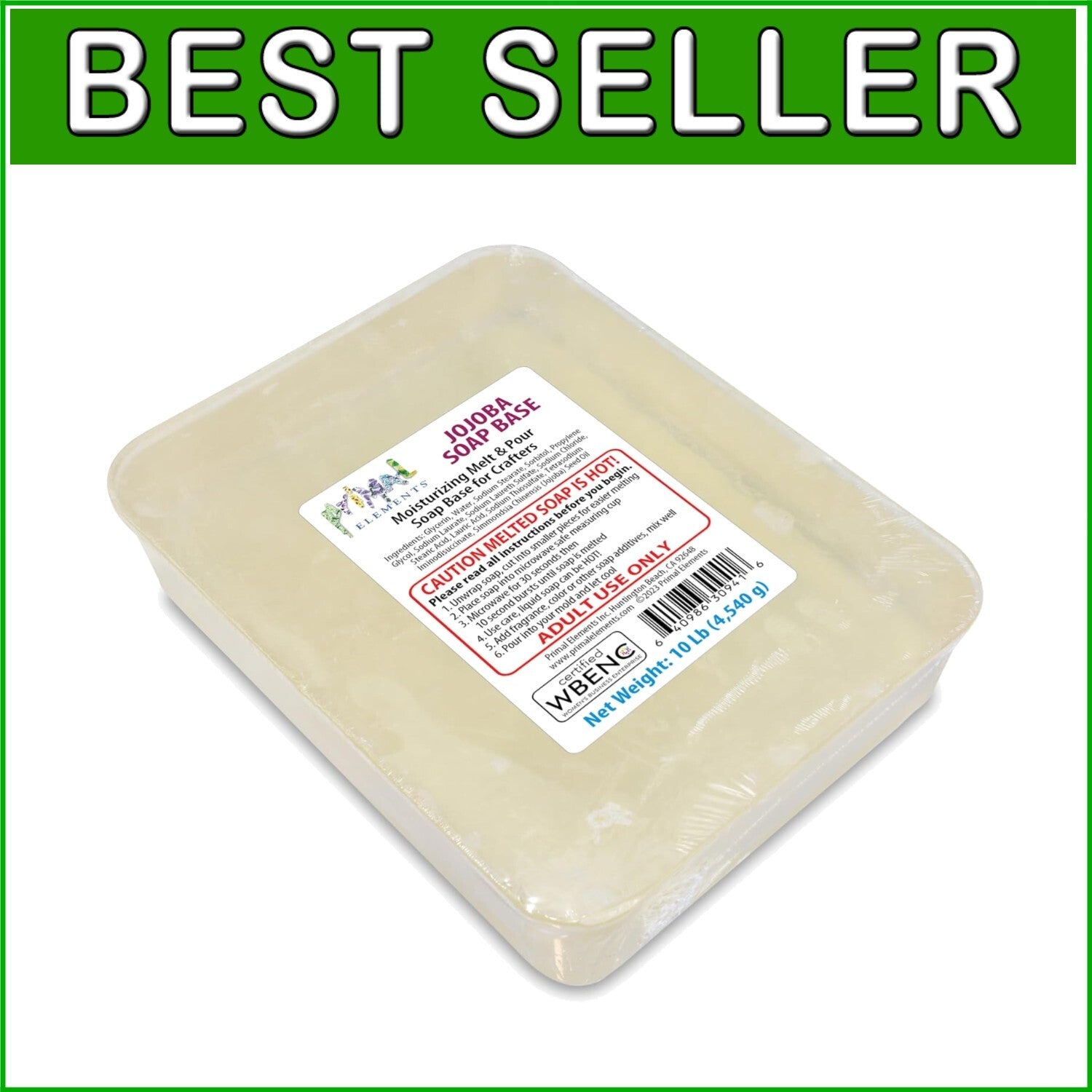 10lb Vegan & Cruelty-Free Glycerin Soap Base – Easy Melt and Pour Crafting
