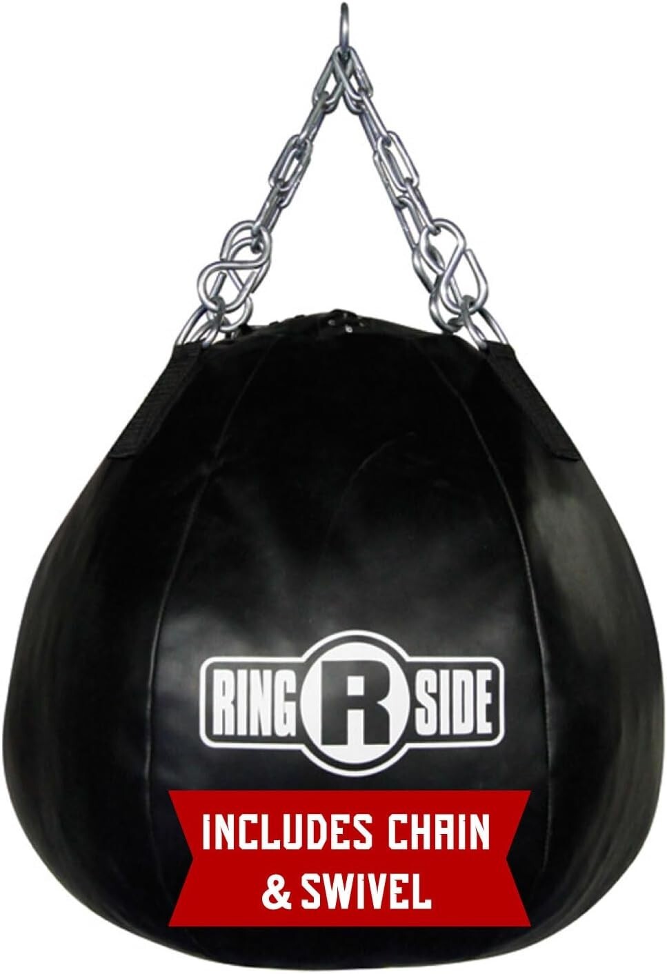 Enhanced Boxing & MMA Heavy Bag - Military-Grade Leather, 65lbs, Chain Included