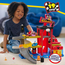 Load image into Gallery viewer, Imaginative Mickey Mouse Garage Playset with Color-Changing Vehicles &amp; Lift