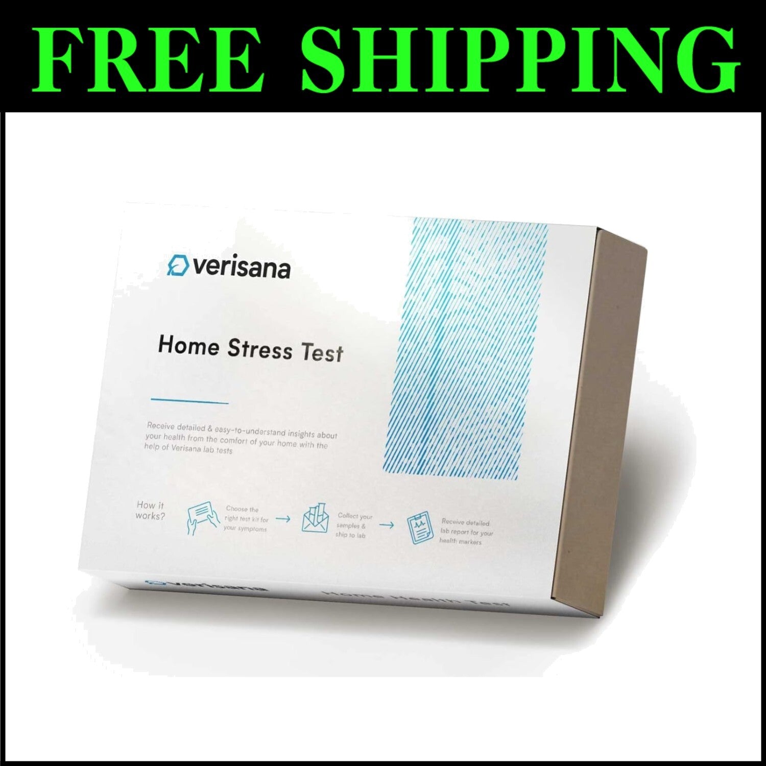 Reliable At-Home Cortisol Testing Kit - 4 Daily Measurements for Your Well-being