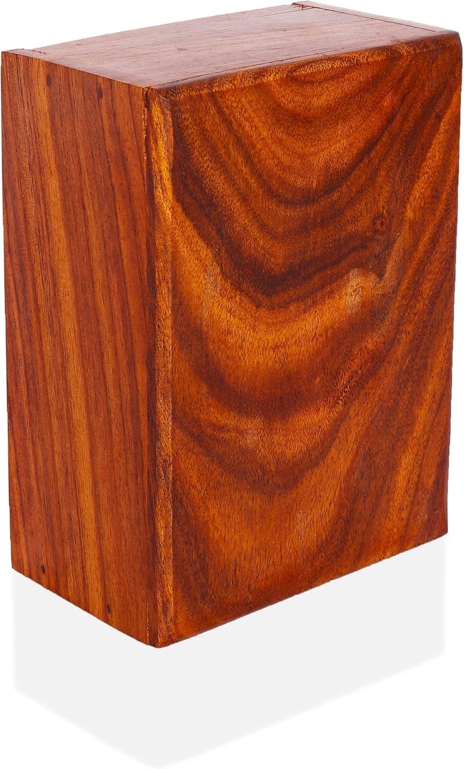 Hand-Carved Rosewood Cremation Urn for Adults - 80 Cubic Inch Capacity
