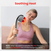 Load image into Gallery viewer, Portable Percussion Massager with 3 Heat-Enabled Dual Heads for Full-Body Relief