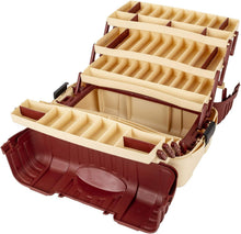 Load image into Gallery viewer, Portable All-Weather Fishing Tackle Box with 7 Fold-Out Trays &amp; 61 Compartments