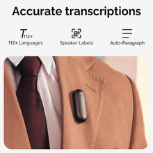 Load image into Gallery viewer, Ultra-Lightweight AI Voice Recorder - 20 Hours Recording with Cloud Encryption