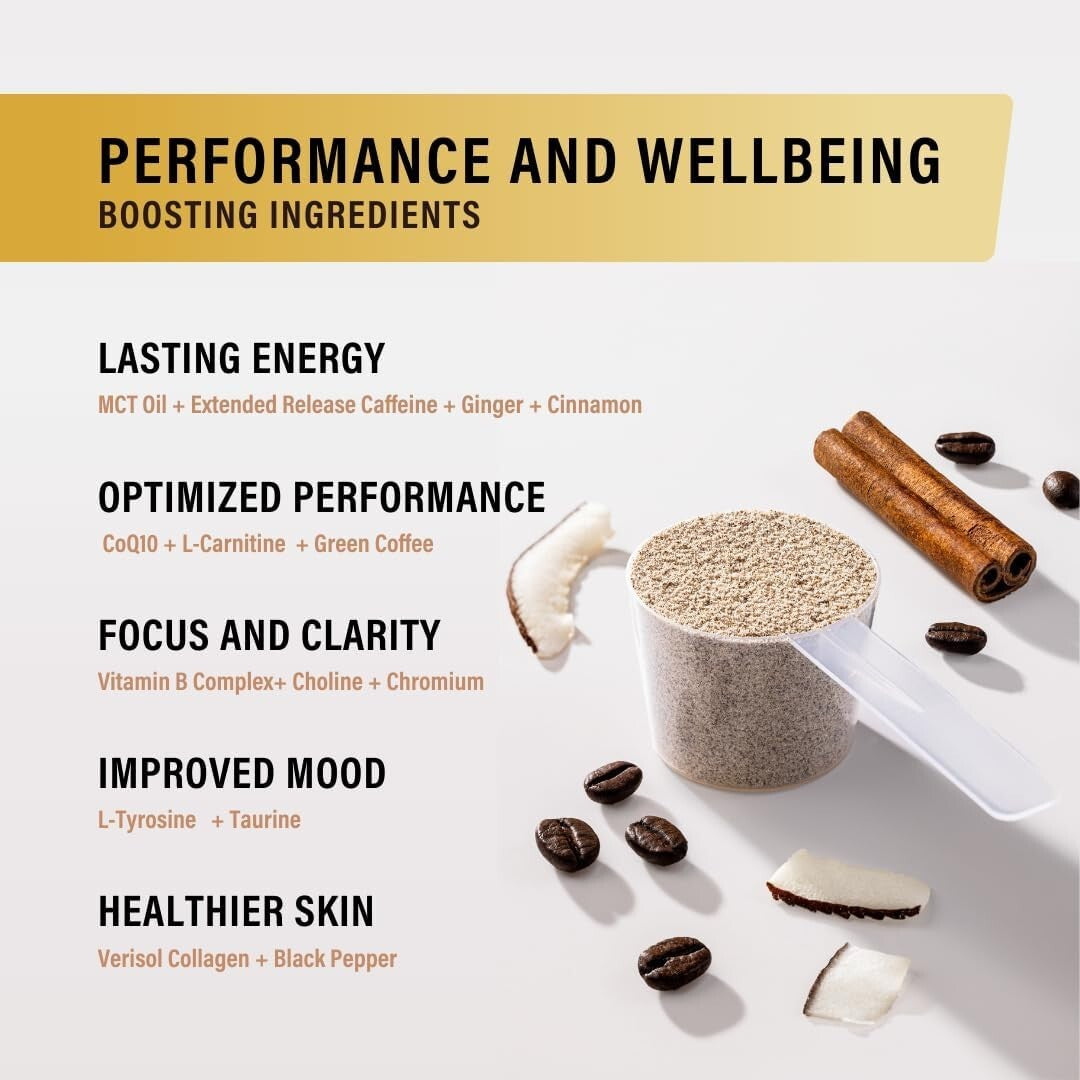 Sustained Energy Chocolate Fudge Coffee - 15 Ingredients for Peak Performance