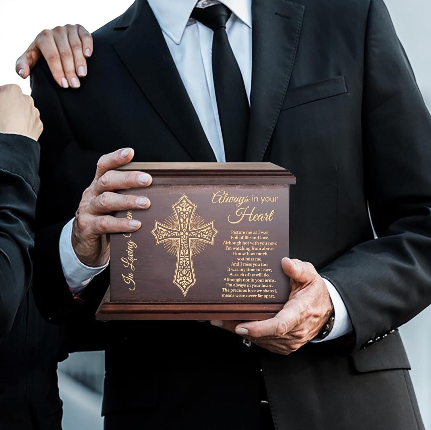 Stylish Burial Urn with Bottom Opening - 270 lbs Capacity, Perfect Memorial Gift