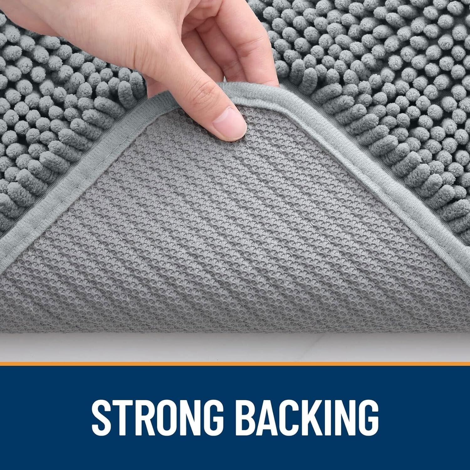 Pet-Friendly 40x32 Mud Mat with Non-Slip Base - Soft Chenille for Indoor Use