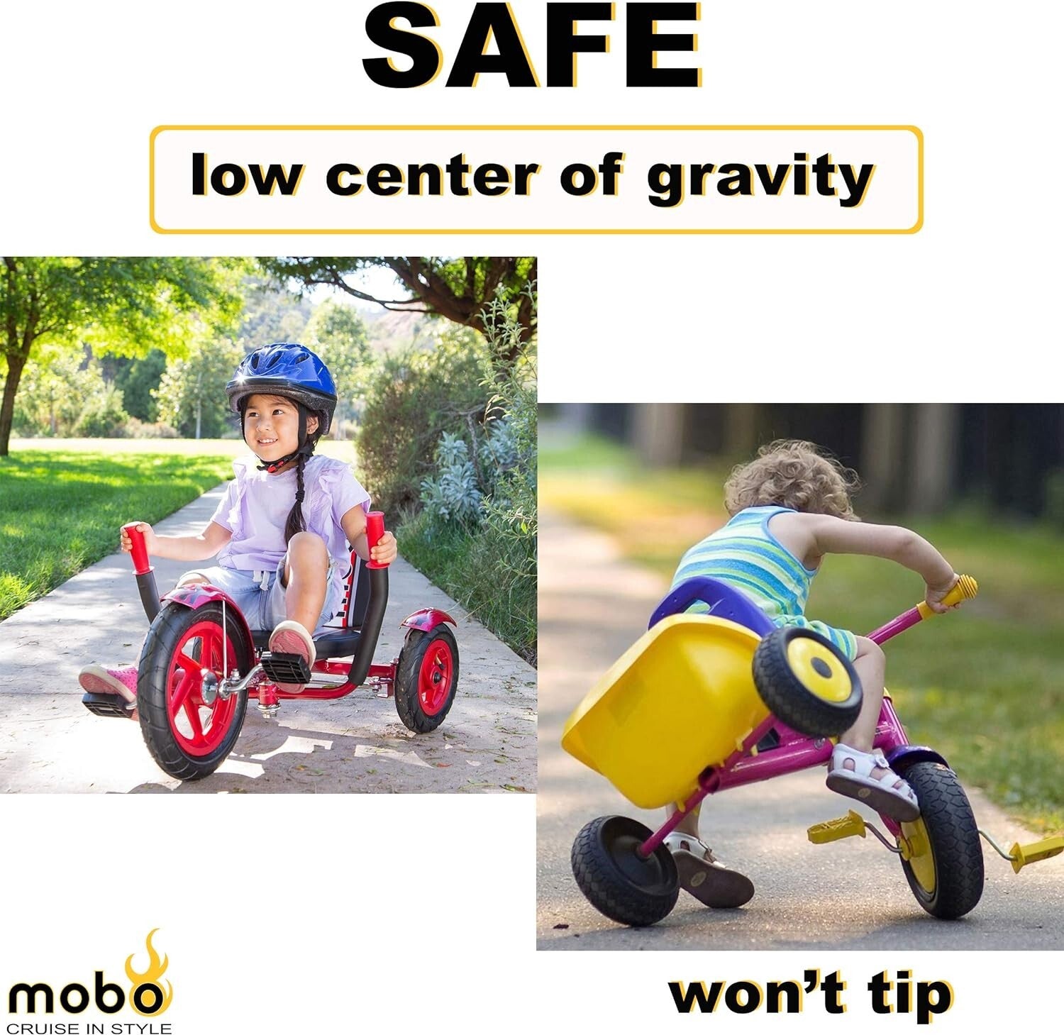 Adjustable Mity Sport Tricycle with Dual-Joystick Steering for Smooth Rides