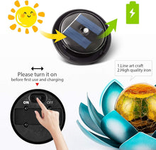 Load image into Gallery viewer, Charming Solar Lotus Garden Lights - 2-Pack Waterproof Tabletop Decoration