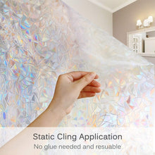 Load image into Gallery viewer, 3D Rainbow Window Film – Heat Control | Easy Install &amp; Semi-Private Cling Film