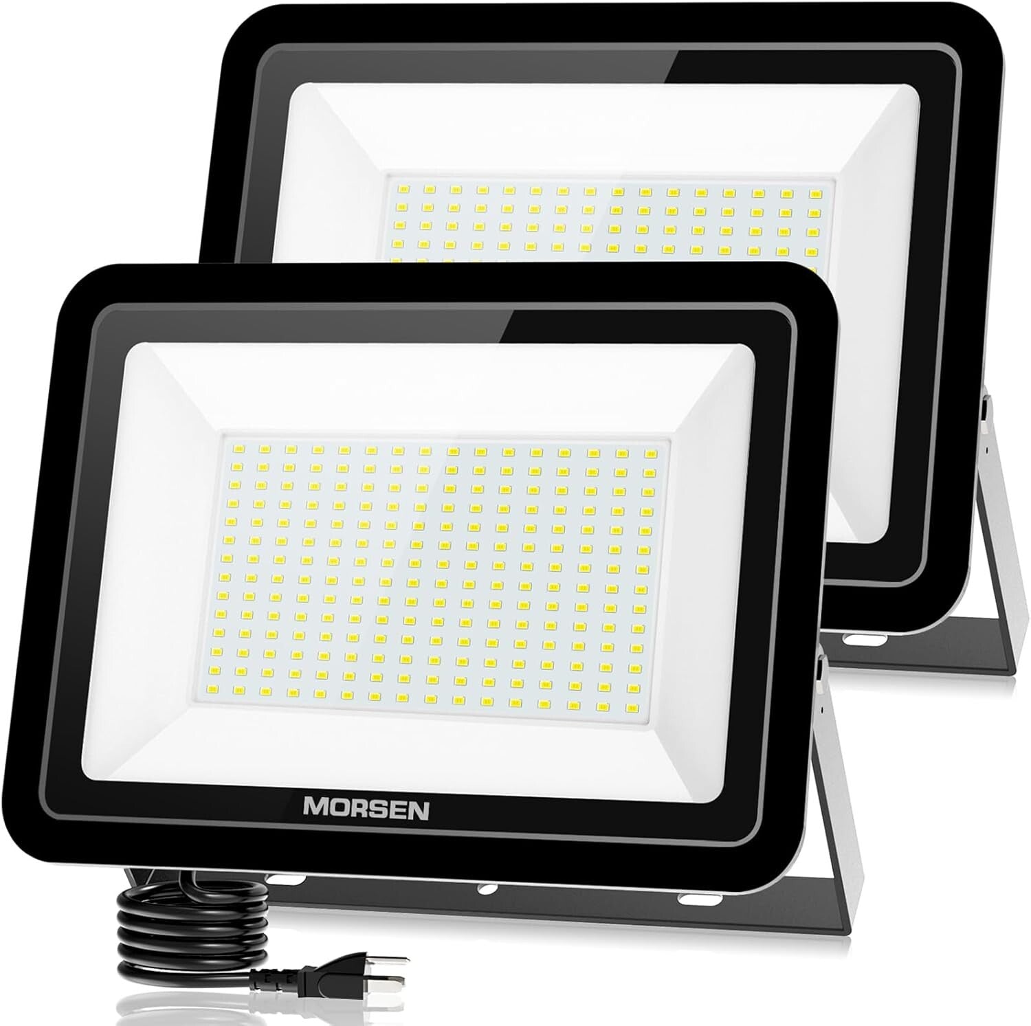 High-Efficiency Outdoor Security Lights, 30000lm Daylight White LED Floodlight