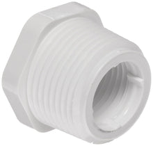 Load image into Gallery viewer, Spears 4" NPT Male x 2" NPT Female PVC Bushing for Secure Pipe Connections