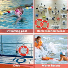 Load image into Gallery viewer, Portable Life Ring for Boating 23" with 50ft Lifesaving Rope - Safety First