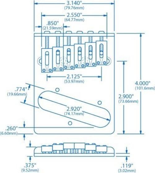 Premium Solid Brass Telecaster Bridge with Adjustable Saddles for Ultimate Tone
