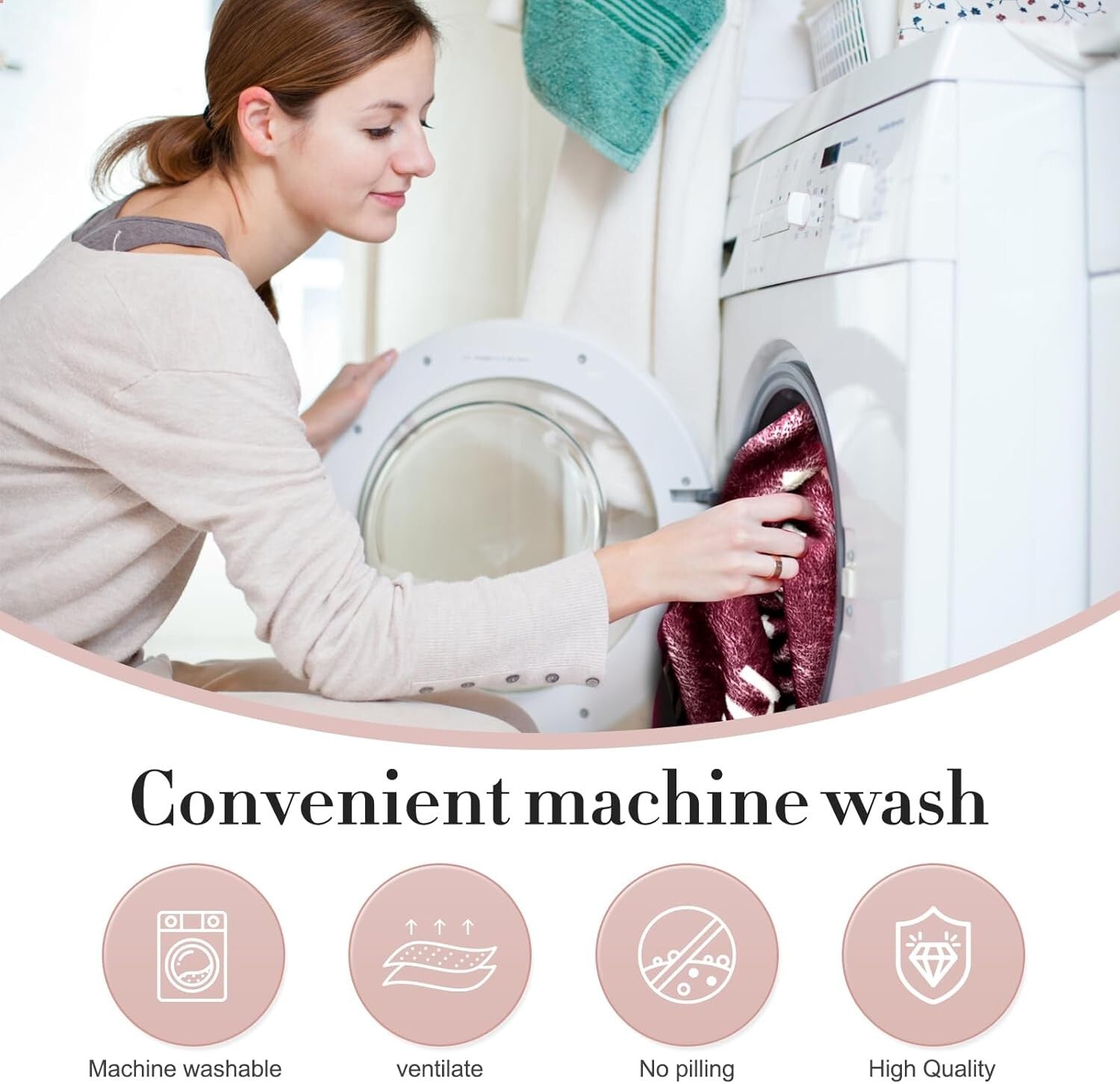 Premium I Love You Mom Blanket - Cozy, Machine Washable, Perfect for All Seasons