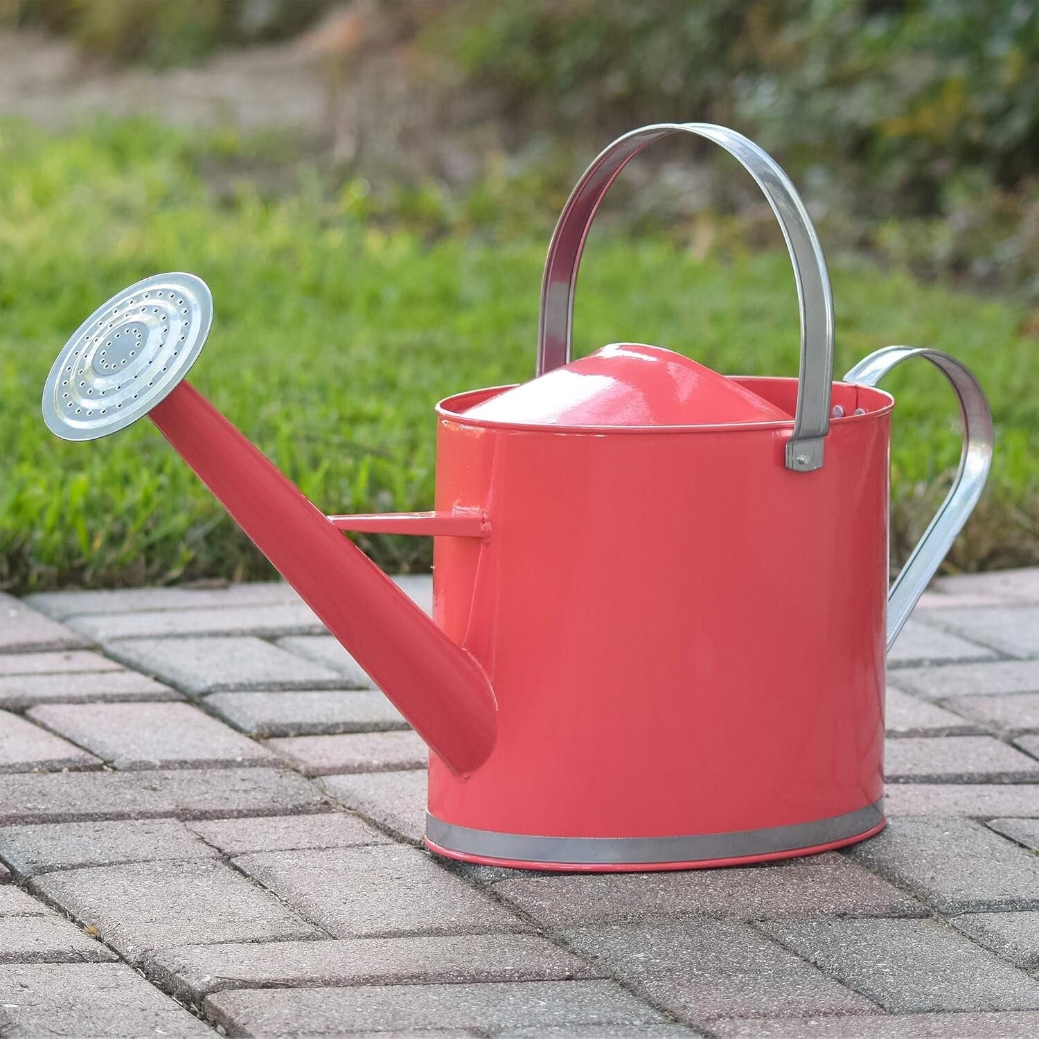 Durable Coral Watering Can - 1.8 Gallon, Perfect for Indoor Plants and Gardens