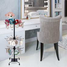 Load image into Gallery viewer, Versatile 2-Piece Rotating Jewelry Display with Hooks - Ideal for Home &amp; Retail
