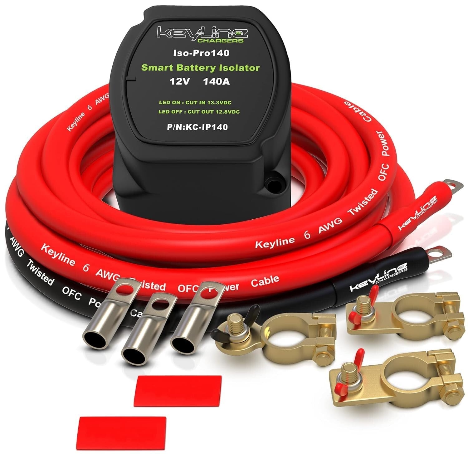 Complete 12V Dual Battery Kit - 140 Amp Relay, Easy DIY Installation Included