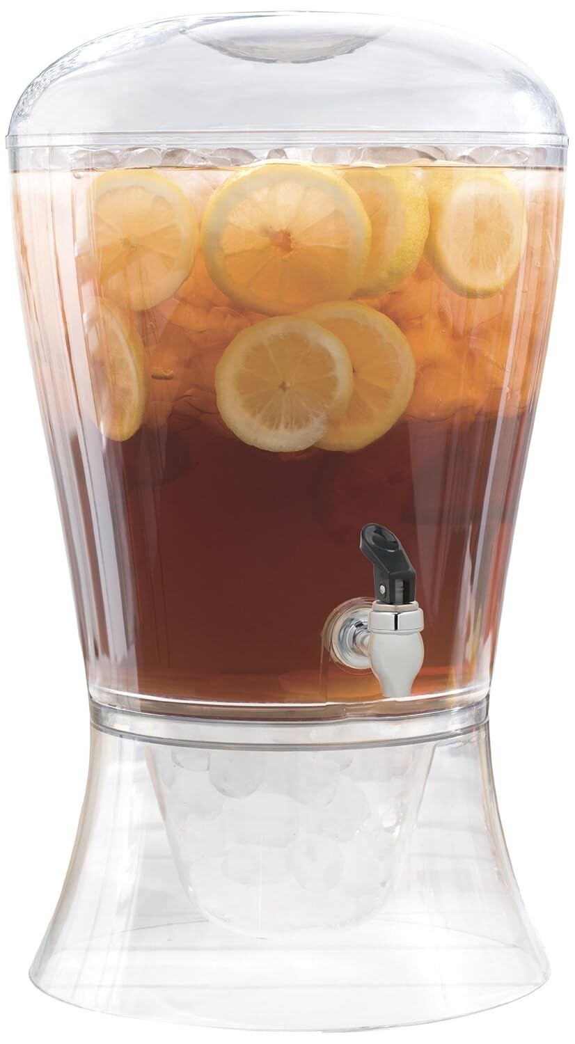 Stylish 3-Gallon Acrylic Drink Dispenser - Ideal for Everyday & Celebration