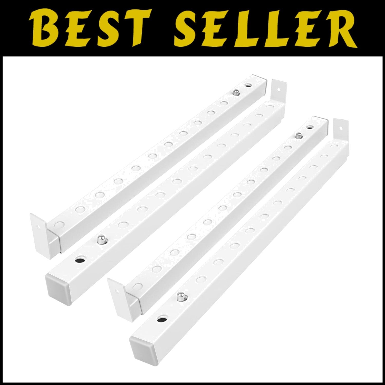 High-Quality Adjustable Security Bars for Windows - 4 Pcs, Fits Standard Tracks