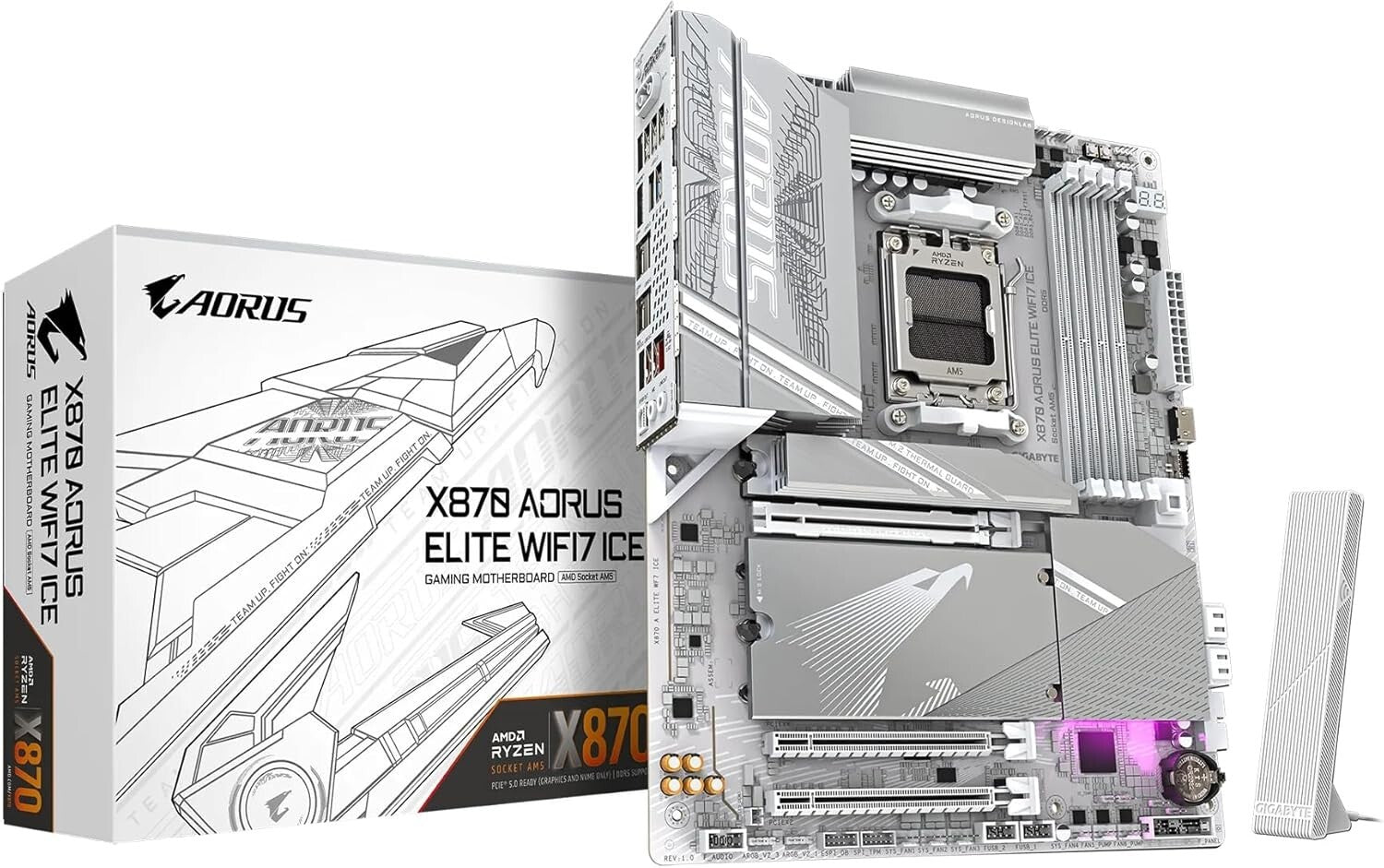 Elite X870 AM5 Motherboard - 16+2+2 Power Design, WIFI7 & Advanced Features
