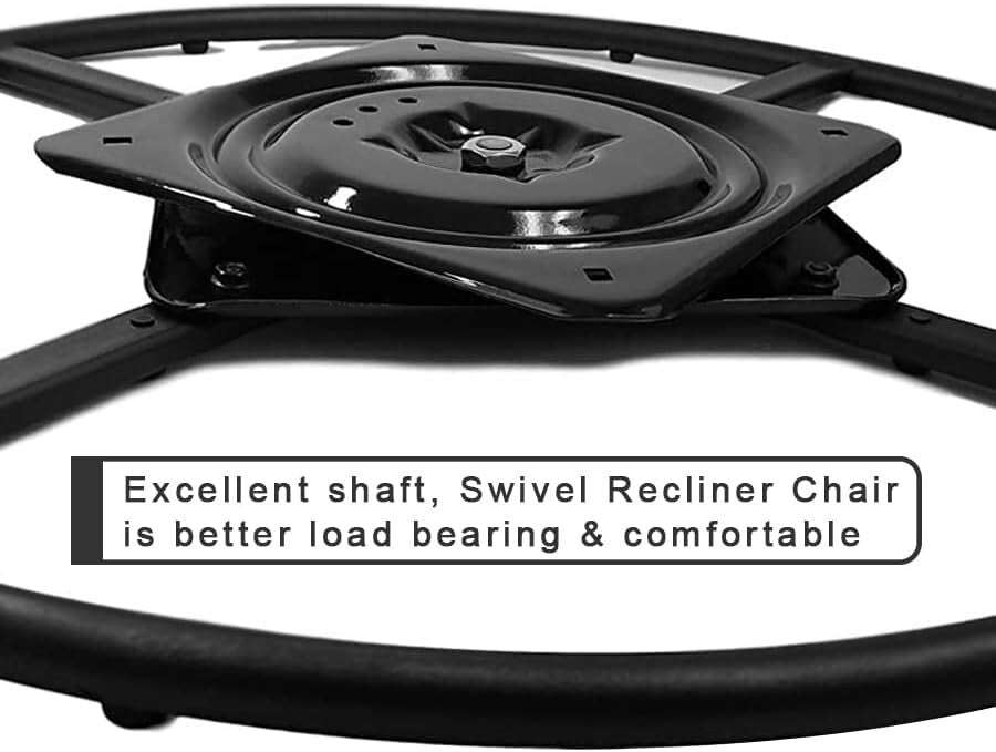 Universal 24-Inch Recliner Chair Swivel Base with 360-Degree Rotating Option