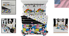 Load image into Gallery viewer, Charming Hello Kitty &amp; Friends 7-Piece Queen Bedding - Vibrant Cartoon Design