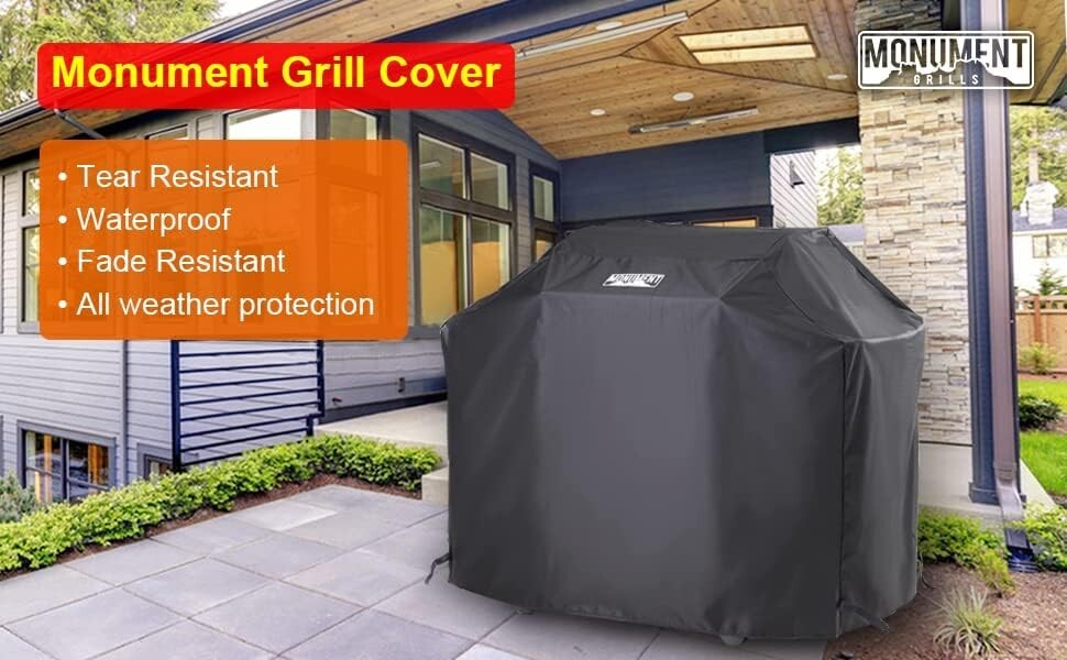 Durable Heavy-Duty BBQ Grill Cover - Fits 54-Inch Models with Easy Clean Design