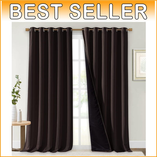 Durable Blackout Drapes – Thermal Insulated Curtains for Bedroom & Living Room