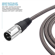 Load image into Gallery viewer, Professional 3ft Hybrid Braided XLR Cables - 10-Pack for Mic &amp; Speaker Systems