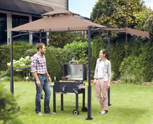 Load image into Gallery viewer, Spacious 11'x5' Grill Gazebo with LED Lights – Water Resistant and Stylish